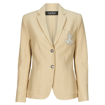 Υφασμάτινα Γυναίκα Σακάκι / Blazers Lauren Ralph Lauren ANFISA-LINED-JACKET Beige