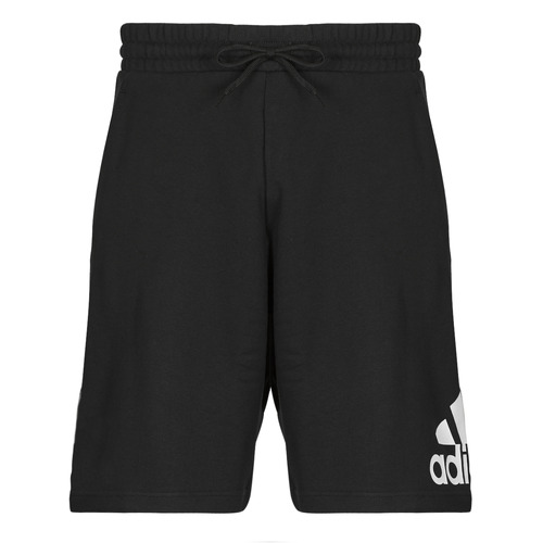 Υφασμάτινα Άνδρας Σόρτς / Βερμούδες Adidas Sportswear Essentials Big Logo French Terry Shorts Black