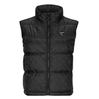 Υφασμάτινα Γυναίκα Μπουφάν Guess NEW 4G LOGO PADDED VEST Black