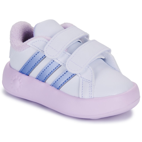 Παπούτσια Κορίτσι Χαμηλά Sneakers Adidas Sportswear GRAND COURT 2.0 CF I Άσπρο / Ροζ