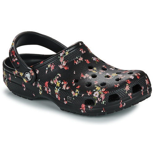 Παπούτσια Γυναίκα Σαμπό Crocs Classic Ditsy Floral Clog Black / Multicolour