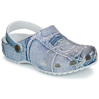 Παπούτσια Γυναίκα Σαμπό Crocs Classic Denim Clog Μπλέ / Denim