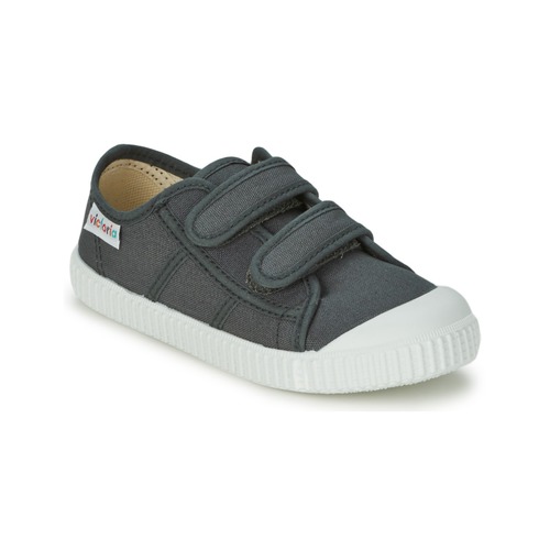 Παπούτσια Παιδί Χαμηλά Sneakers Victoria BLUCHER LONA DOS VELCROS Anthracite