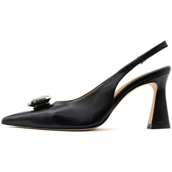 Παπούτσια Γυναίκα Γόβες Paola Ferri LEATHER SLINGBACK HIGH HEEL PUMPS WOMEN ΜΑΥΡΟ