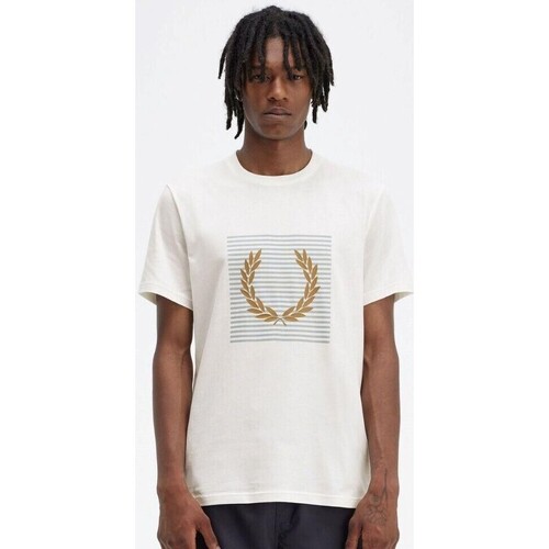 Υφασμάτινα Άνδρας T-shirt με κοντά μανίκια Fred Perry M7832 Άσπρο