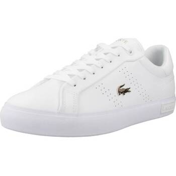 Παπούτσια Γυναίκα Sneakers Lacoste POWERCOURT 2.0 LEATHER Άσπρο