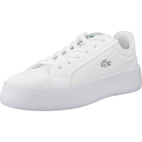 Παπούτσια Γυναίκα Sneakers Lacoste CARNABY PLATFORM LITE TEX Άσπρο