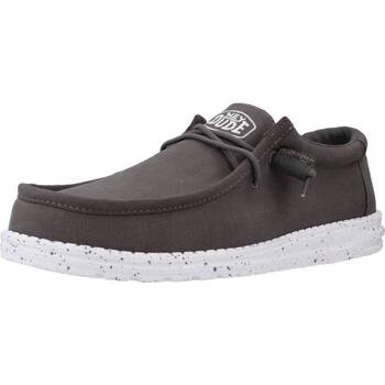 Παπούτσια Άνδρας Derby HEYDUDE WALLY SLUB CANVAS Grey