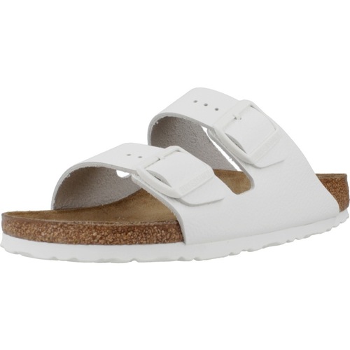 Παπούτσια Άνδρας Σανδάλια / Πέδιλα Birkenstock ARIZONA NATURAL LEATHER Άσπρο