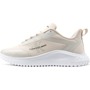 Παπούτσια Γυναίκα Sneakers Calvin Klein Jeans EVA LOW LACE SNEAKERS WOMEN ΓΚΡΙ- ΜΠΕΖ