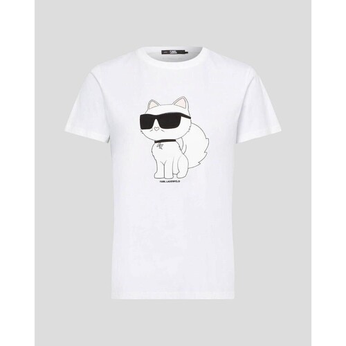 Υφασμάτινα Γυναίκα T-shirts & Μπλούζες Karl Lagerfeld 230W1703 Άσπρο