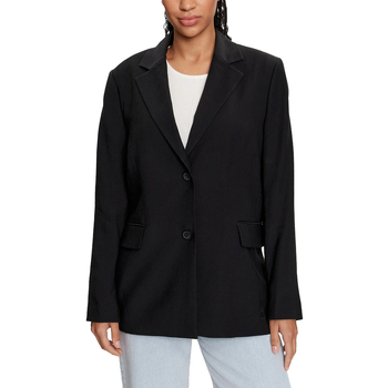 Υφασμάτινα Γυναίκα Σακάκια Calvin Klein Jeans VISCOSE BLAZER WOMEN ΜΑΥΡΟ