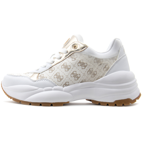 Παπούτσια Γυναίκα Sneakers Guess SAMRA2 CHUNKY SNEAKERS WOMEN ΕΚΡΟΥ- ΛΕΥΚΟ- ΧΡΥΣΟ