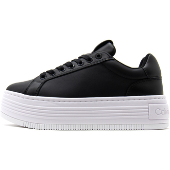 Παπούτσια Γυναίκα Sneakers Calvin Klein Jeans BOLD LOW PLATFORM SNEAKERS WOMEN ΜΑΥΡΟ