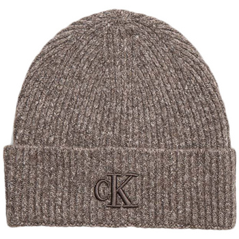 Αξεσουάρ Γυναίκα Σκούφοι Calvin Klein Jeans KNIT EMBROIDERY LOGO BEANIE WOMEN ΠΟΥΡΟ