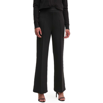 Υφασμάτινα Γυναίκα Παντελόνια Calvin Klein Jeans KNIT TECHNICAL WIDE LEG PANTS WOMEN ΜΑΥΡΟ