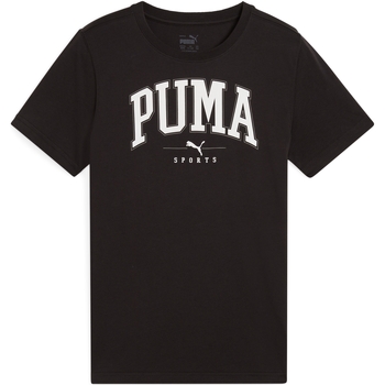 Υφασμάτινα Κορίτσι T-shirt με κοντά μανίκια Puma 240857 Black