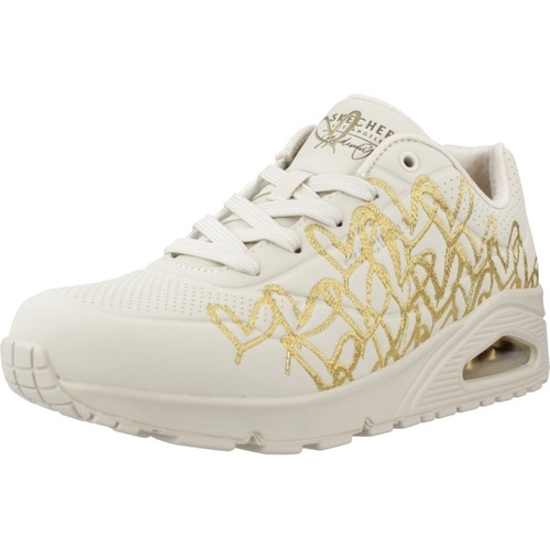 Παπούτσια Γυναίκα Sneakers Skechers UNO - GOLDEN HEART Άσπρο