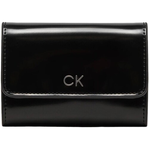 Τσάντες Γυναίκα Πορτοφόλια Calvin Klein Jeans CK DAILY SM TRIFOLD W/ZIP_SHINY K60K612425 Black