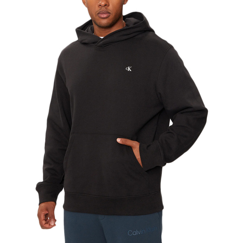 Υφασμάτινα Άνδρας Φούτερ Calvin Klein Jeans STAMP BACK GRAPHIC HOODIE MEN ΜΑΥΡΟ