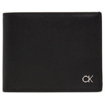 Τσάντες Άνδρας Πορτοφόλια Calvin Klein Jeans METAL MONOGRAM BIFOLD WALLET MEN ΜΑΥΡΟ