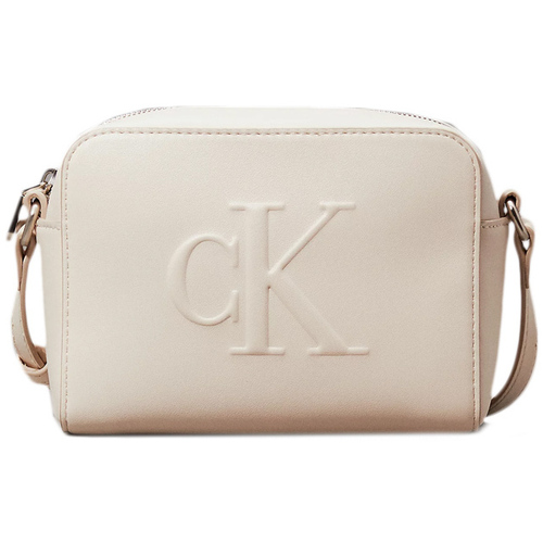 Τσάντες Γυναίκα Τσάντες Calvin Klein Jeans SCULPTED CAMERA BAG WOMEN ΕΚΡΟΥ