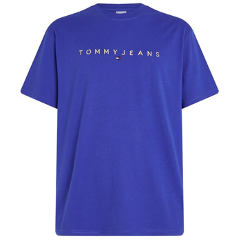 Υφασμάτινα Άνδρας T-shirt με κοντά μανίκια Tommy Hilfiger TOMMY JEANS GOLD LINEAR LOGO REGULAR FIT T-SHIRT MEN ΜΠΛΕ