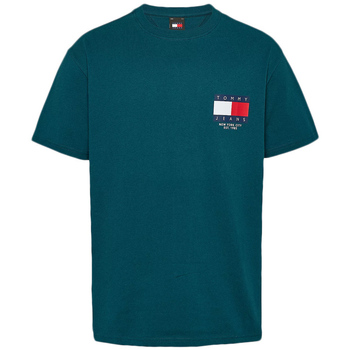 Υφασμάτινα Άνδρας T-shirt με κοντά μανίκια Tommy Hilfiger TOMMY JEANS SIGNATURE FLAG REGULAR FIT T-SHIRT MEN ΚΟΚΚΙΝΟ- ΛΕΥΚΟ- ΠΡΑΣΙΝΟ