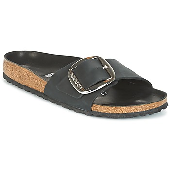 Παπούτσια Γυναίκα Τσόκαρα Birkenstock MADRID BIG BUCKLE Black / Ματ