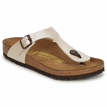 Παπούτσια Γυναίκα Σαγιονάρες Birkenstock GIZEH Κρεμ