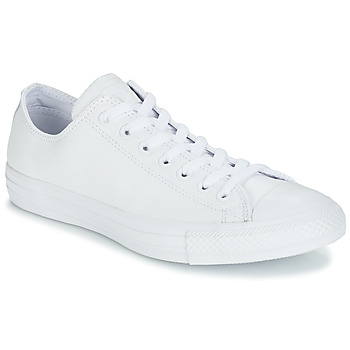 Cipők Rövid szárú edzőcipők Converse ALL STAR MONOCHROME CUIR OX Fehér