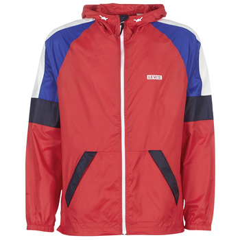 Ruhák Férfi Széldzseki Levi's COLORBLOCK WINDRUNNER Piros / Kék