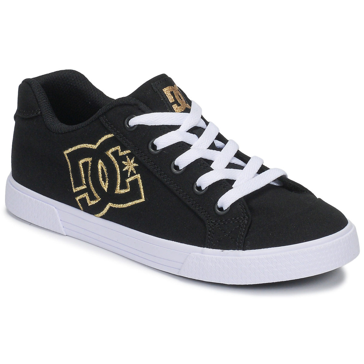 Cipők Női Rövid szárú edzőcipők DC Shoes CHELSEA TX Fekete  / Arany