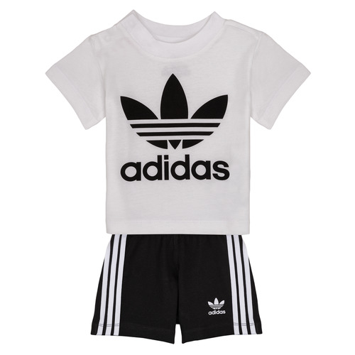 Ruhák Gyerek Együttes adidas Originals CAROLINE Fehér / Fekete 