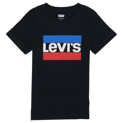 Ruhák Fiú Rövid ujjú pólók Levi's SPORTSWEAR LOGO TEE Fekete 