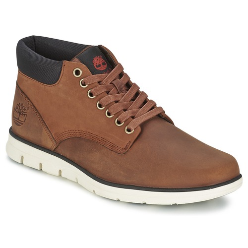 Cipők Férfi Magas szárú edzőcipők Timberland BRADSTREET CHUKKA LEATHER Barna