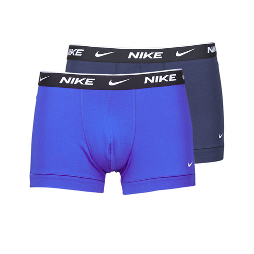 Fehérnemű Férfi Boxerek Nike EVERYDAY COTTON STRETCH X2 Kék / Tengerész