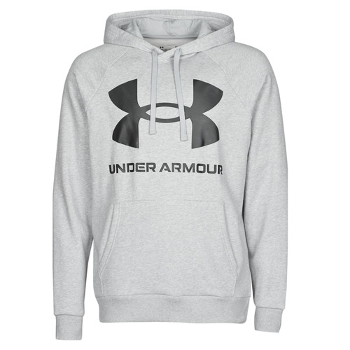 Ruhák Férfi Pulóverek Under Armour UA RIVAL FLEECE BIG LOGO HD Szürke / Tiszta