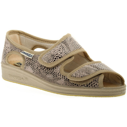 Cipők Női Multisport Emanuela 667 BEIGE SNAKE Bézs