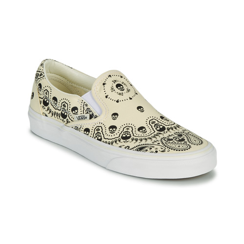 Cipők Belebújós cipők Vans Classic Slip-On Bézs / Fekete 