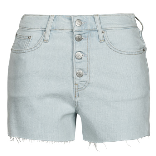 Ruhák Női Rövidnadrágok Calvin Klein Jeans HIGH RISE SHORT Kék / Tiszta