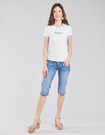 Ruhák Női 7/8-os és 3/4-es nadrágok Pepe jeans VENUS CROP Kék