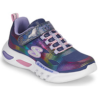 Cipők Lány Rövid szárú edzőcipők Skechers GLOW-BRITES Tengerész / Led