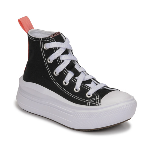 Cipők Lány Magas szárú edzőcipők Converse CHUCK TAYLOR ALL STAR MOVE CANVAS HI Fekete  / Rózsaszín