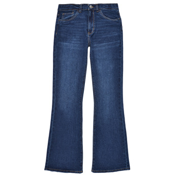 Ruhák Lány Bootcut farmerek Levi's HIGH RISE CROP FLARE Kék