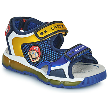 Cipők Fiú Szandálok / Saruk Geox J SANDAL ANDROID BOY Kék / Jua / Piros