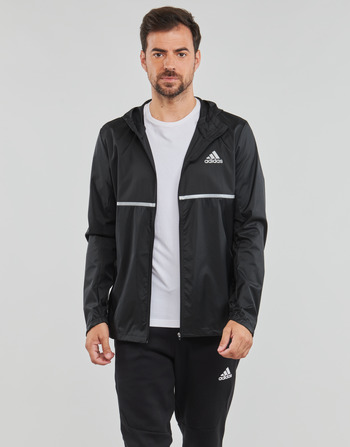 Ruhák Férfi Dzsekik adidas Performance OWN THE RUN JACKET Fekete / Visszatükröző / Ezüst