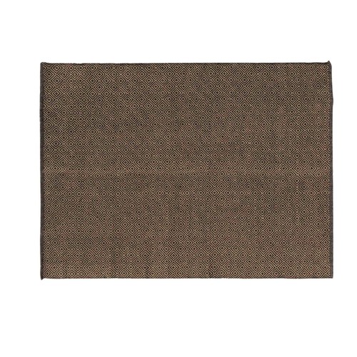 Otthon Szőnyegek Douceur d intérieur TAPIS RECTANGLE 120 x 170 CM JUTE UNI+COTON UNI LIVIO NOIR Fekete 