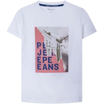 Ruhák Fiú Rövid ujjú pólók Pepe jeans  Fehér