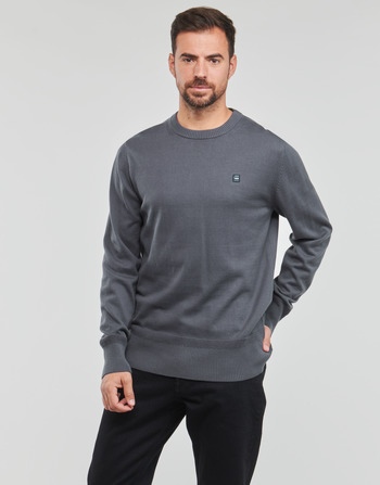 Ruhák Férfi Pulóverek G-Star Raw Premium core r knit Szürke